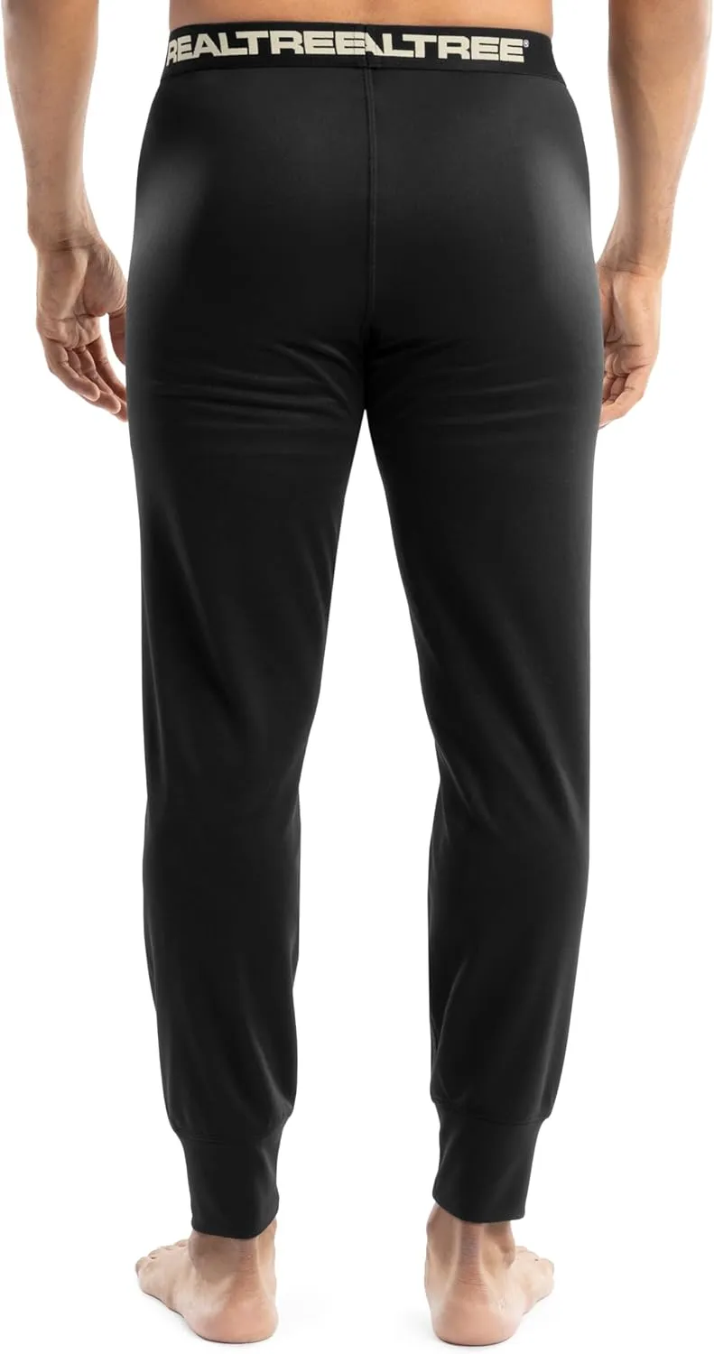 Realtree Men's Polyester Performance Baselayer Thermal Underwear Long Johns Bottom