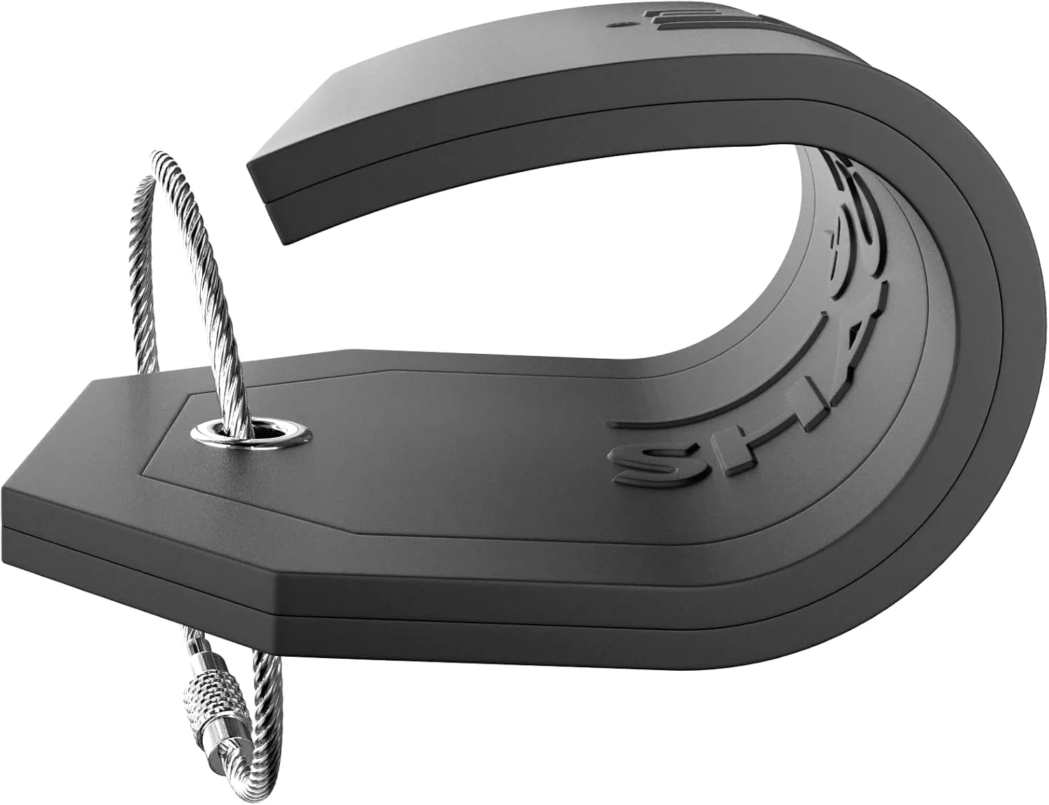 Shacke Large Luggage Tags (2pcs) with Privacy Cover and Steel Loops (Black)