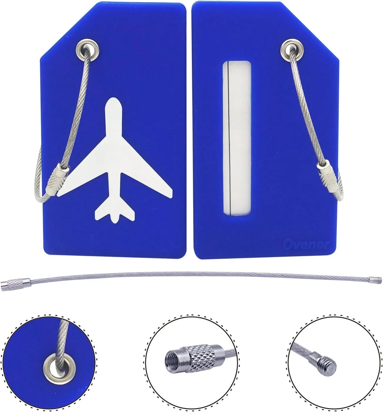 Silicone Luggage Tag with Name ID Card Perfect to Quickly Spot Luggage Suitcase