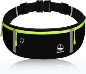 Slim Running Belt Fanny Pack, Exercise Waist Pack Runners Bag Money Belt Phone Holder for Running Hiking Cycling Workout