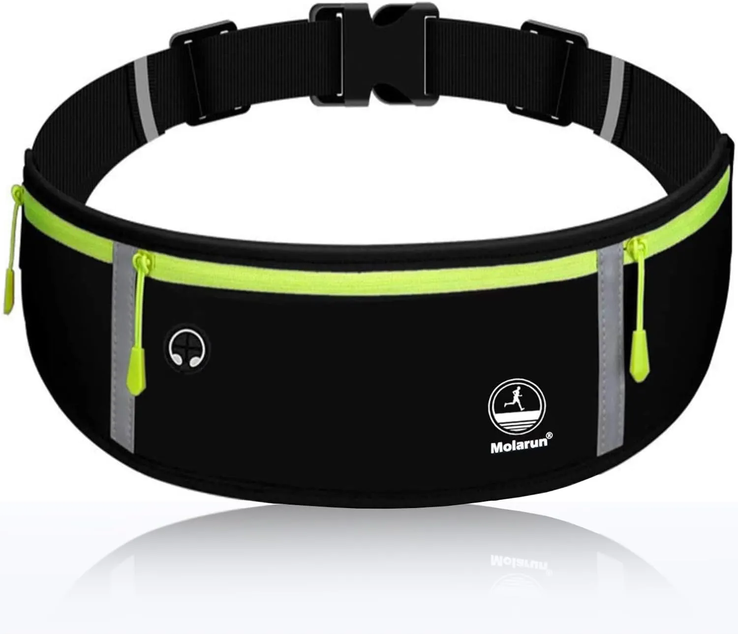 Slim Running Belt Fanny Pack, Exercise Waist Pack Runners Bag Money Belt Phone Holder for Running Hiking Cycling Workout