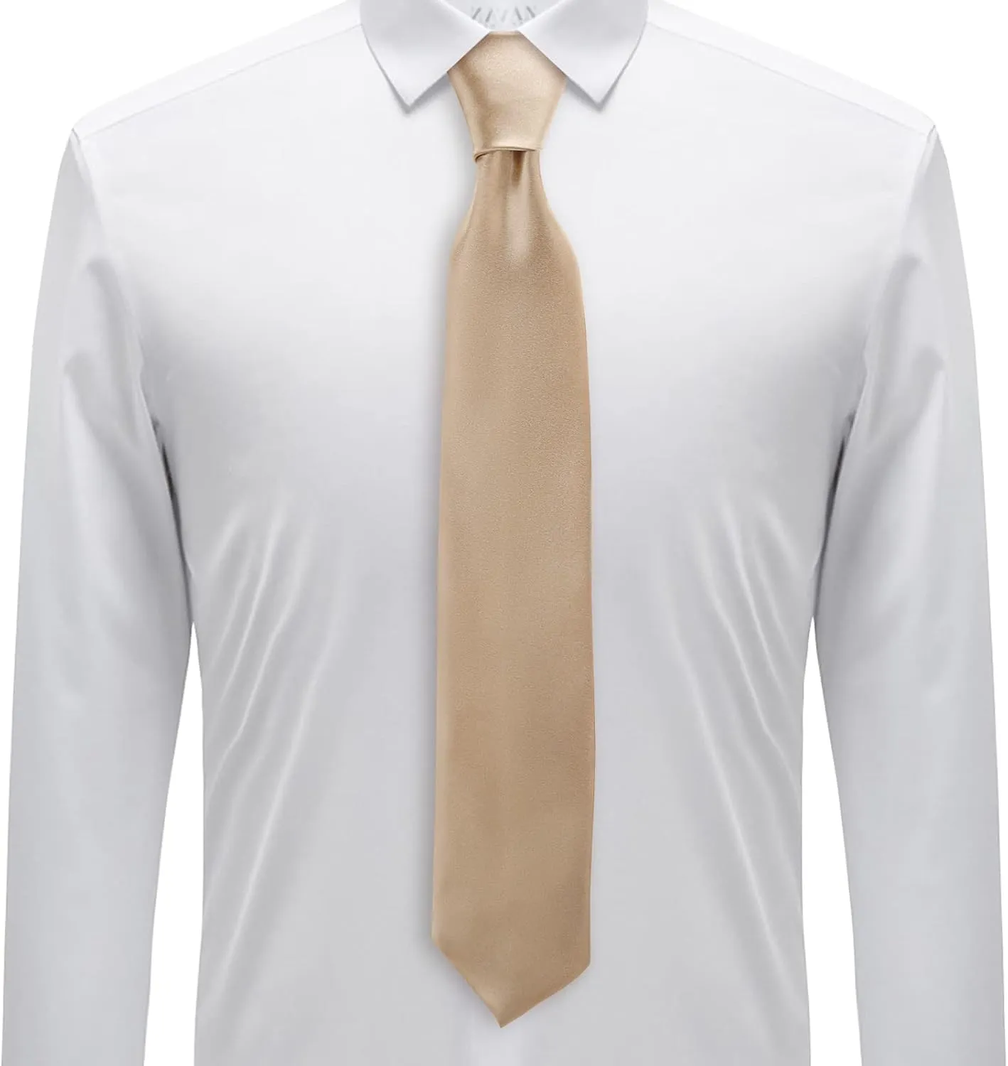 Solid Satin Tie Pure Color Necktie Mens Ties   Gift Box