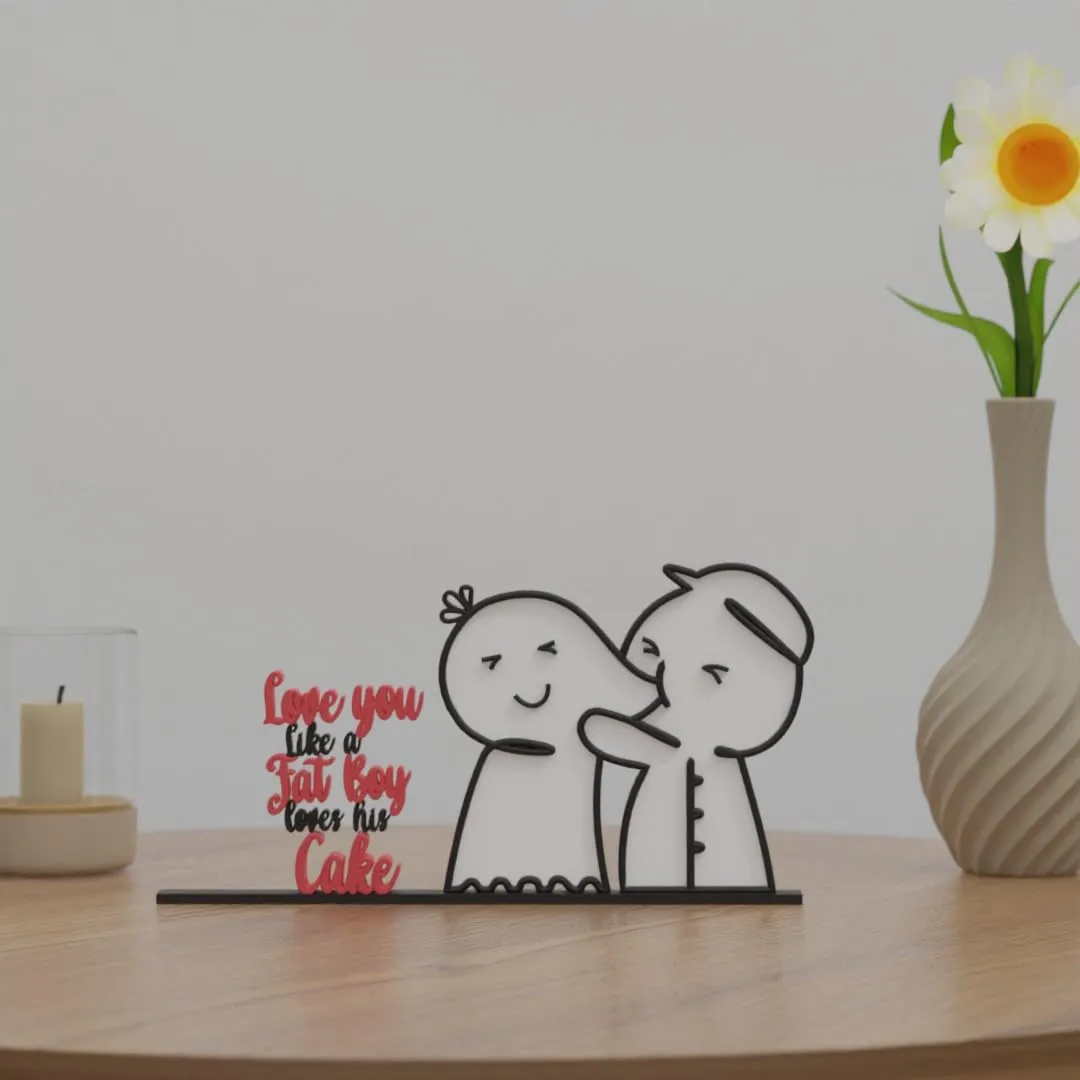Valentines day, Unique gift idea, minimalist shelf decor, Adam Eve, Cute love, Sugar figurine, Soulmate, Be mine, I love you, room sculpture