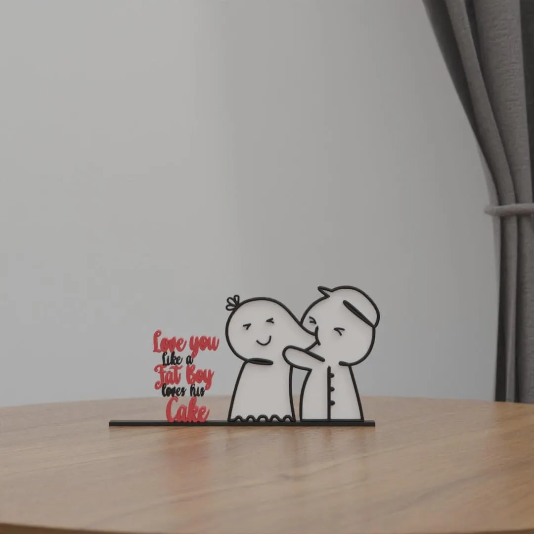 Valentines day, Unique gift idea, minimalist shelf decor, Adam Eve, Cute love, Sugar figurine, Soulmate, Be mine, I love you, room sculpture