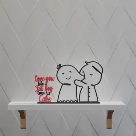 Valentines day, Unique gift idea, minimalist shelf decor, Adam Eve, Cute love, Sugar figurine, Soulmate, Be mine, I love you, room sculpture