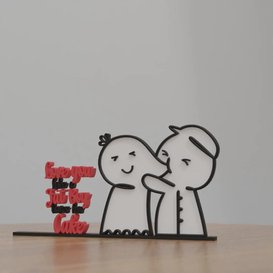 Valentines day, Unique gift idea, minimalist shelf decor, Adam Eve, Cute love, Sugar figurine, Soulmate, Be mine, I love you, room sculpture