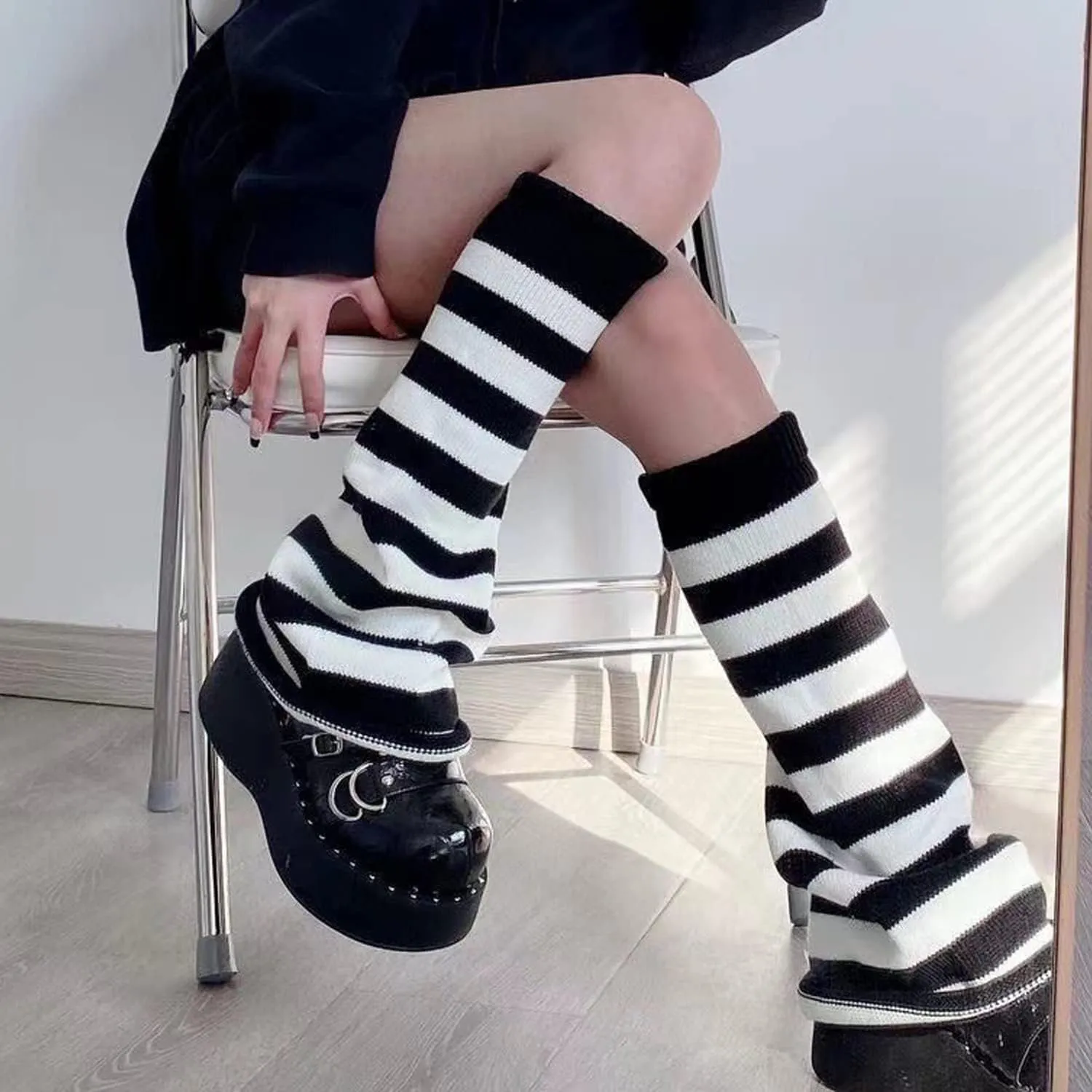 Women's Leg Warmers Fashion Knit Leg Warmers Long Leg Socks Cute Fashion